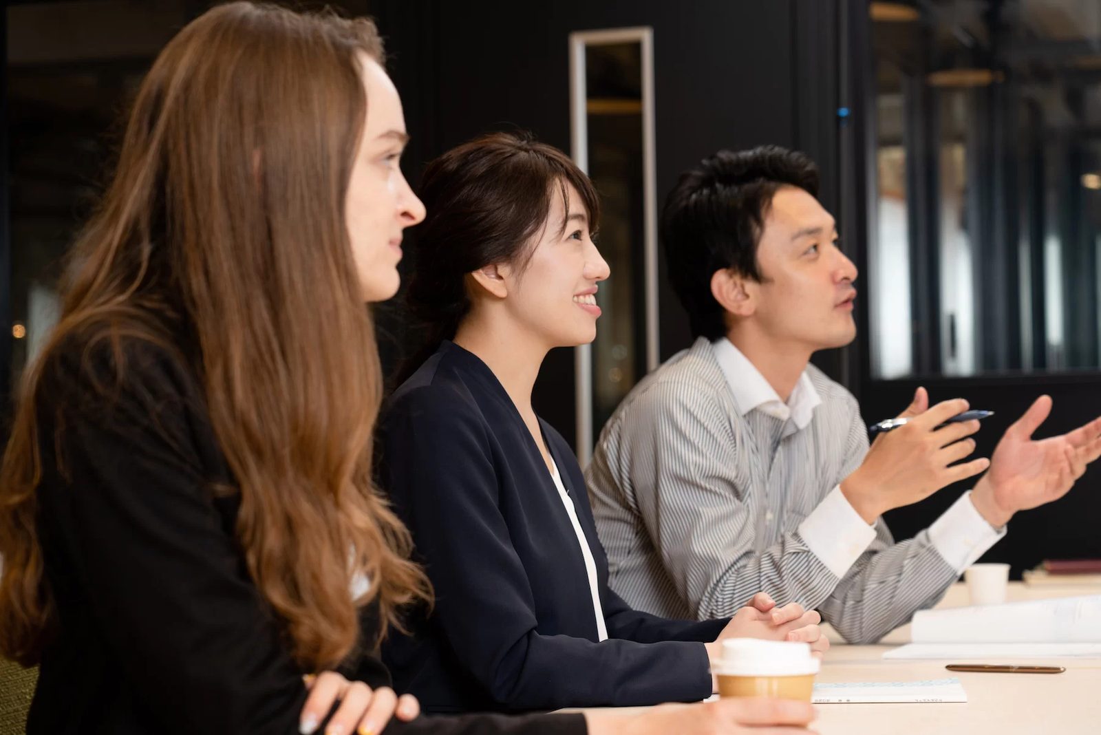 A cross-border team meeting in progress
