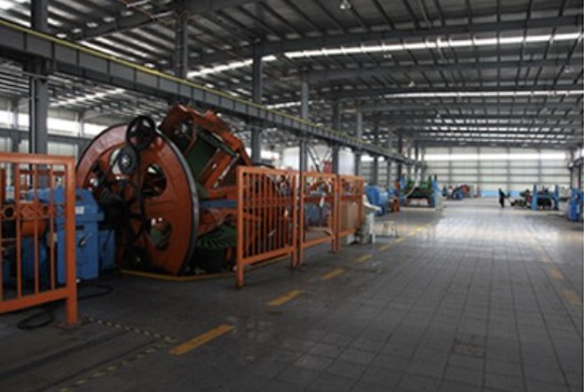 Cable and wire equipment on the Saide production floor